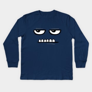 Sad face Kids Long Sleeve T-Shirt